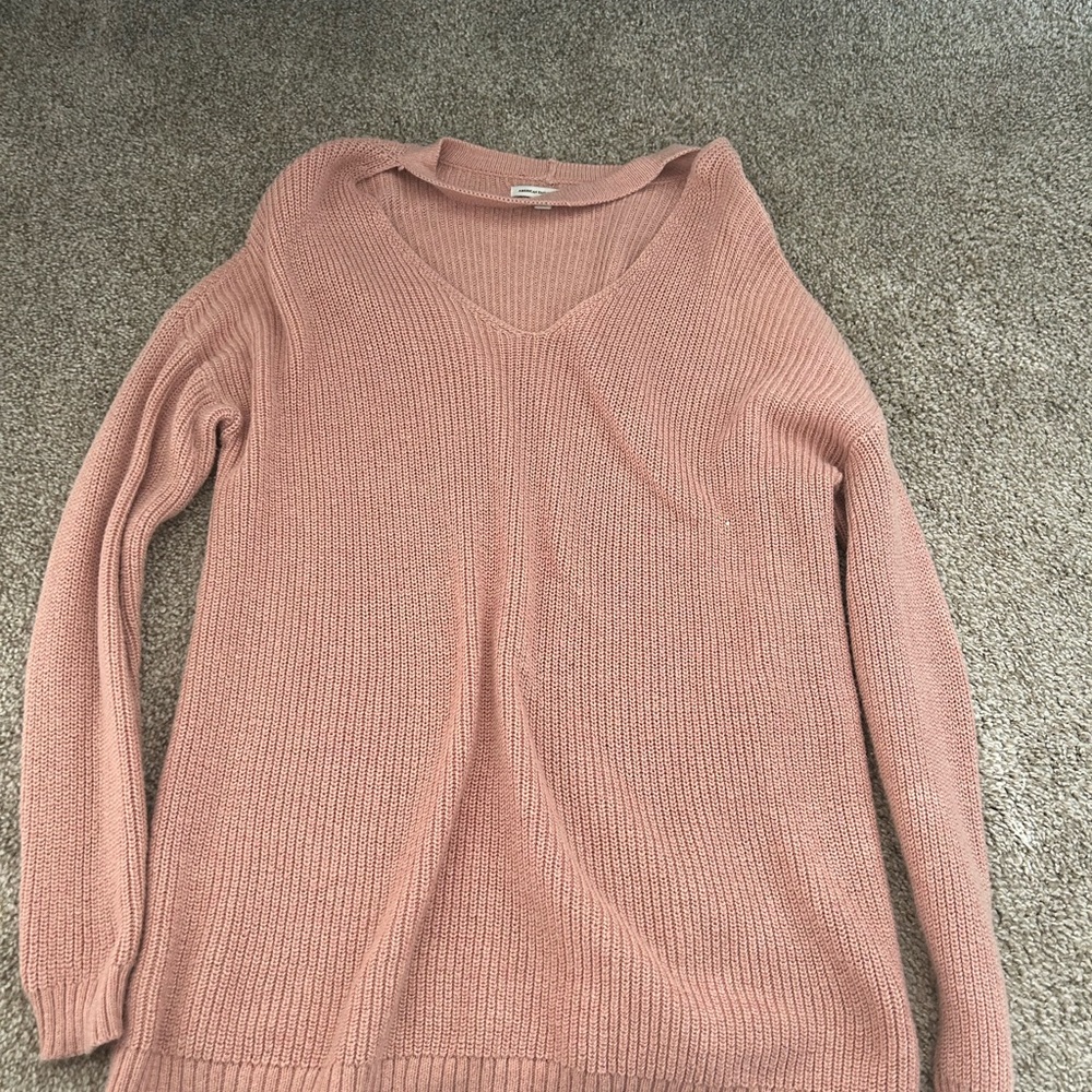 Knit blush pink sweater